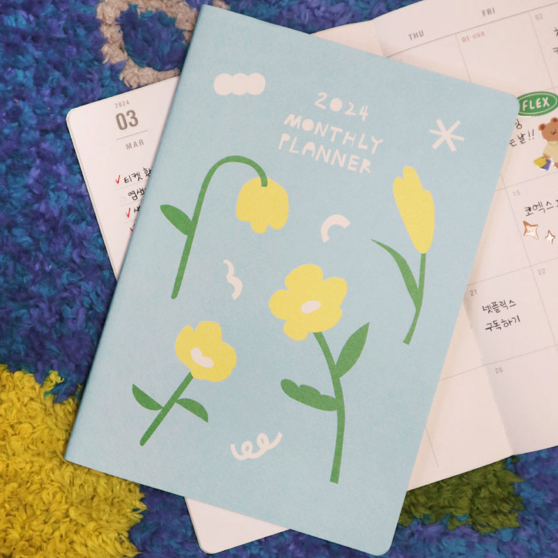 O-check 2024 Compact B6 Dated Monthly Diary Planner