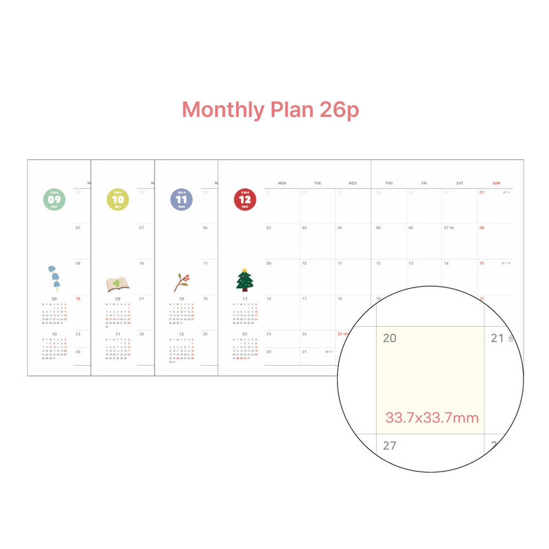 monthly plan - O-check 2024 Les Beaux Jours Pocket Dated Weekly Diary Planner