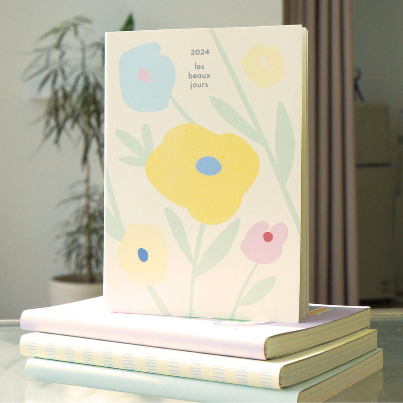 O-check 2024 Les Beaux Jours Pocket Dated Weekly Diary Planner