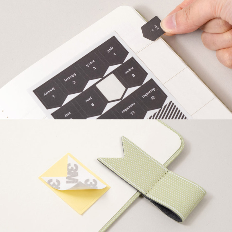 Pen holder, Index sticker - 2024 Making Memory Medium Dated Monthly Planner Agenda Pen holder, Index sticker - 2024 Making Memory Medium Dated Monthly Planner Agenda