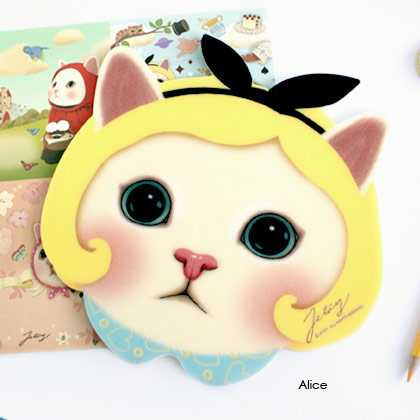 Jetoy Choo Choo cute cat face mouse pad
