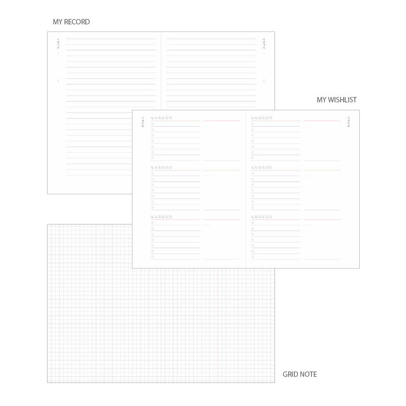 Free note - O-check 2024 My Four Seasons A5 Dated Weekly Diary Planner