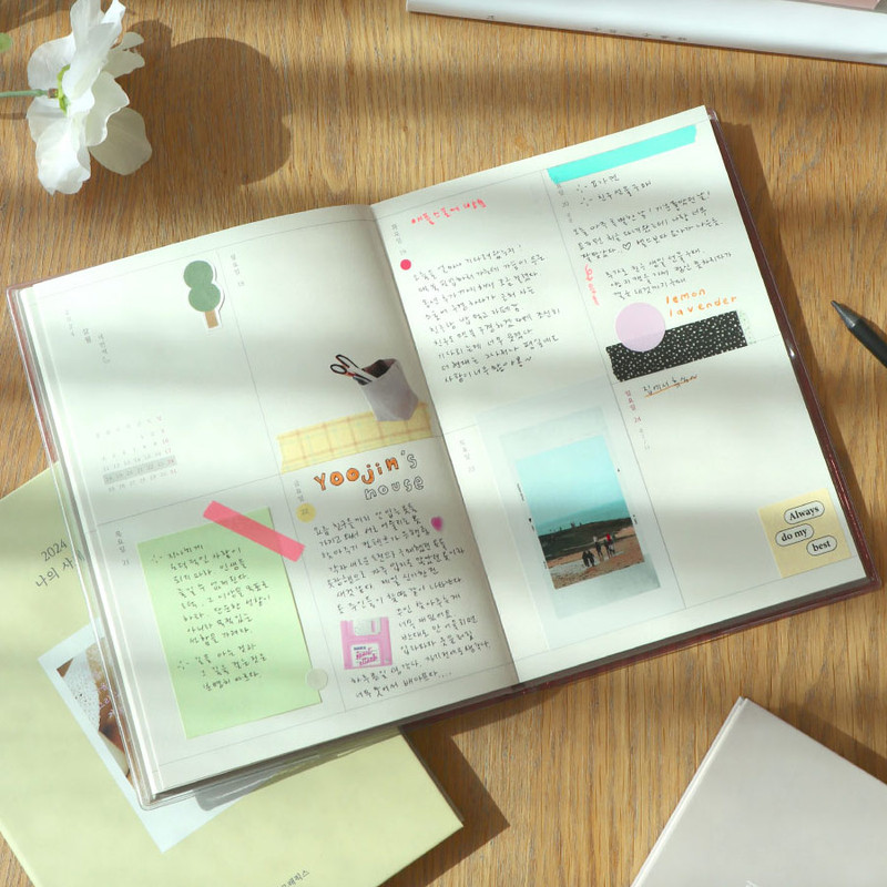 O-check 2024 My Four Seasons A5 Dated Weekly Diary Planner