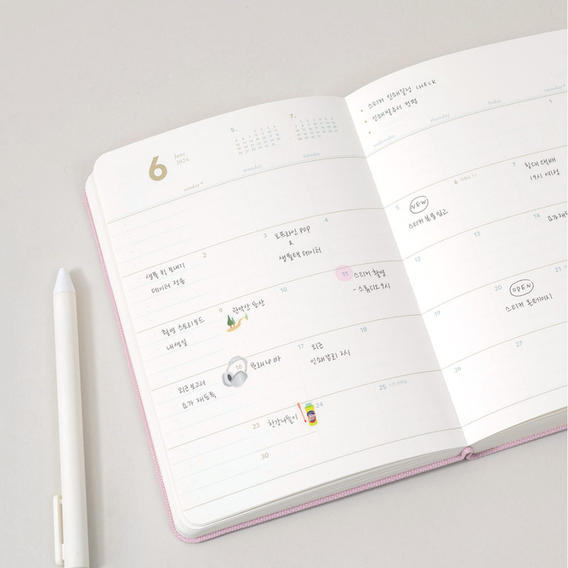 Monthly plan - 2024 Making Memory B6 Small Dated Daily Diary Agenda Monthly plan - 2024 Making Memory B6 Small Dated Daily Diary Agenda