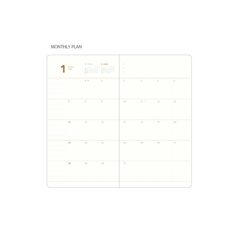 Monthly plan - 2024 Making Memory Handy Dated Weekly Planner Agenda
