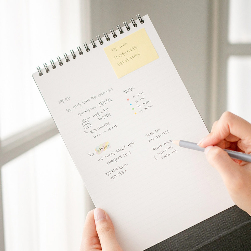 Lined notes on the backside Lined notes on the backside