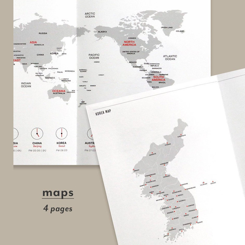 maps - Iconic 2024 Simple A5 Medium Dated Weekly Planner