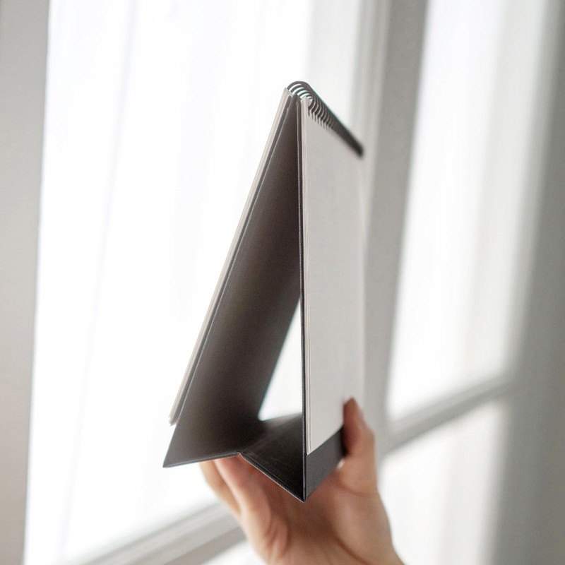 2024 Simple Medium Standing Flip Desk Calendar