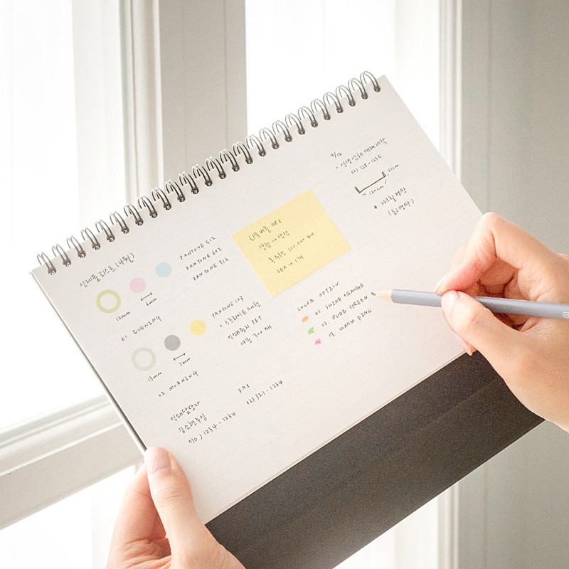 Lined notes on the backside