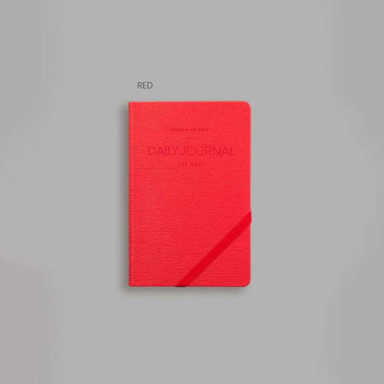 Red - 2024 365 Days Medium Dated Daily Diary Agenda