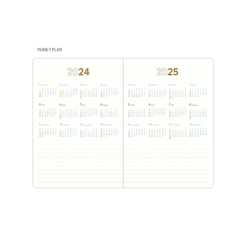 Yearly plan - 2024 Notable Memory Slim B6 Dated Weekly Planner Agenda