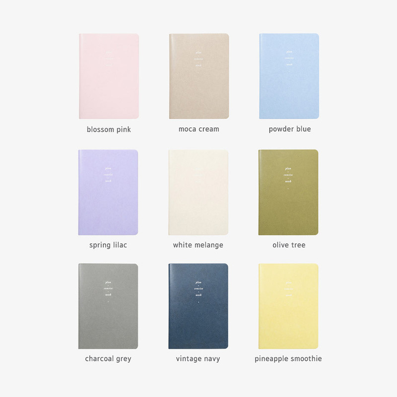 Colors of 2024 Notable Memory Slim B6 Dated Weekly Planner Agenda