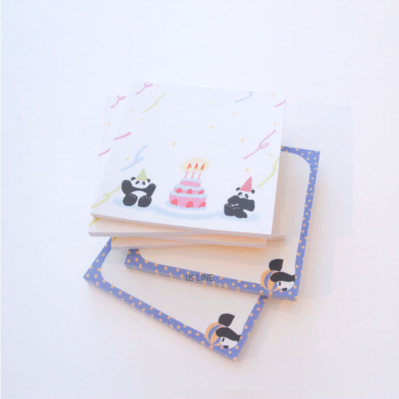 Birthday party - Hello Bao Pattern Notepad 40 Sheets V2