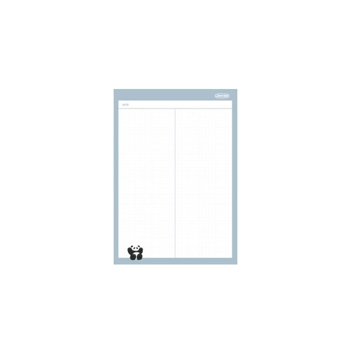 Blue - Hello Bao A5 Sized Grid Notepad 40 Sheets
