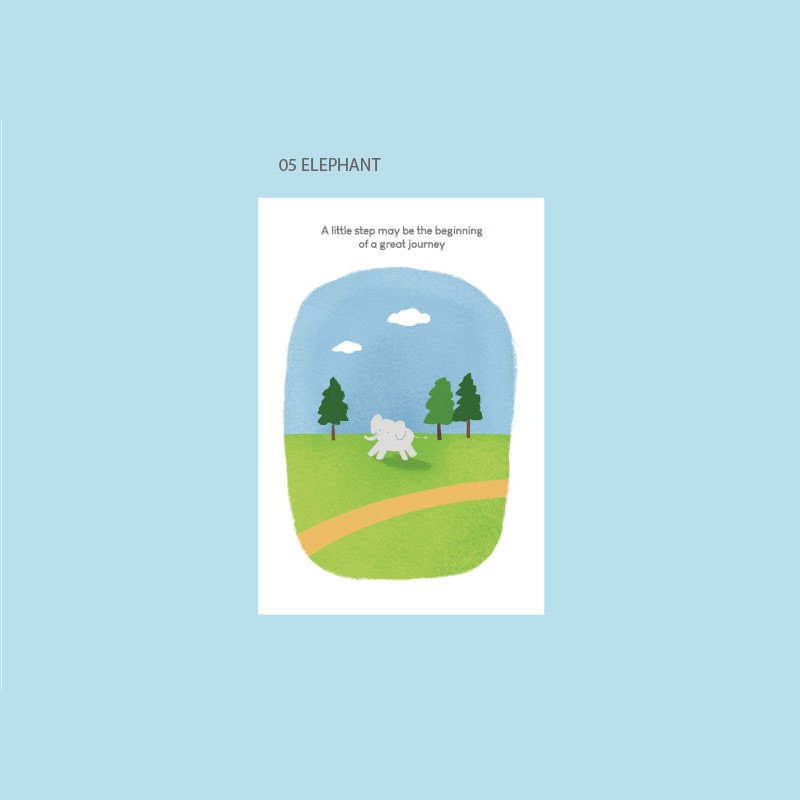 Elephant - 2024 Animal Dono B6 Dated Weekly Planner Agenda