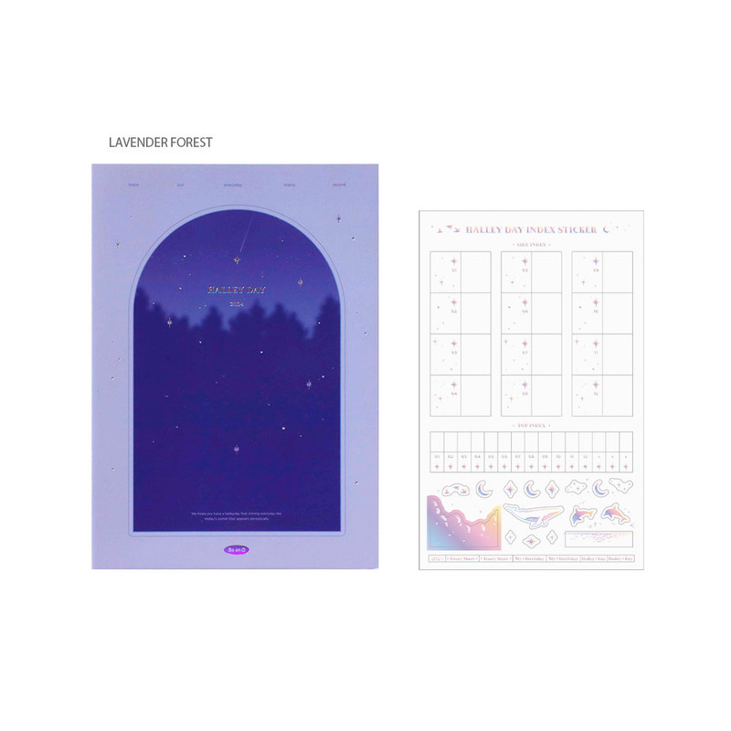 Lavender forest - 2024 Halley Day B6 Dated Weekly Planner Agenda