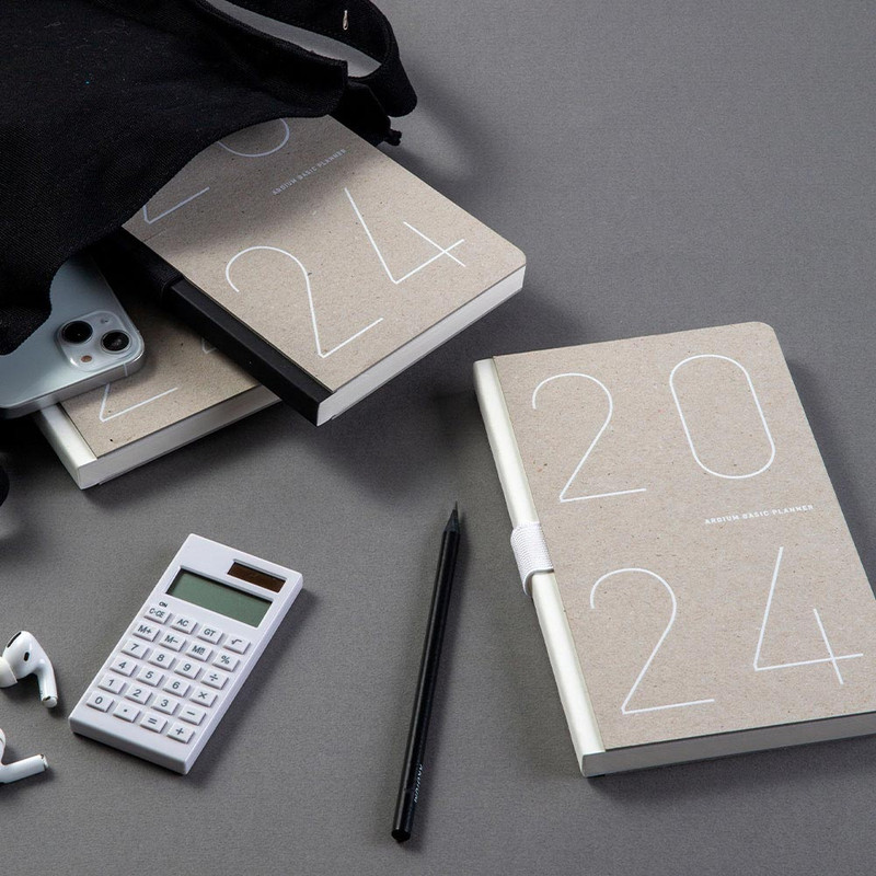 2024 Premium Natural Dated Monthly Planner Agenda