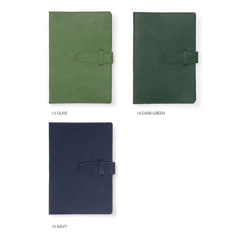 Olive, Dark green, Navy - 2024 Travelers Dated Daily Diary Journal