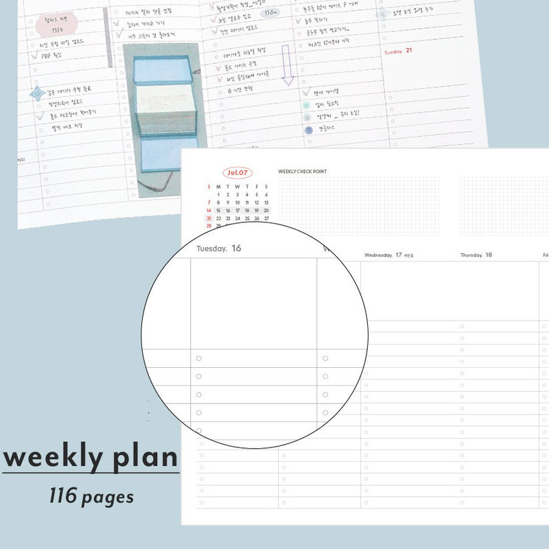 Weekly plan - 2024 Brilliant A5 Dated Weekly Planner Agenda
