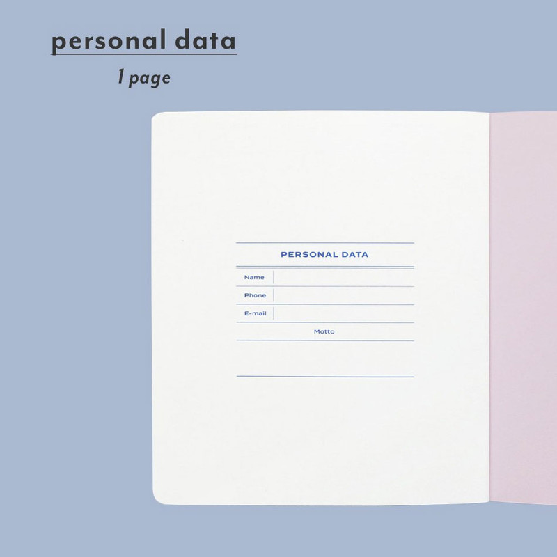 Personal data - 2024 Archive Hardcover Small Dated Weekly Planner