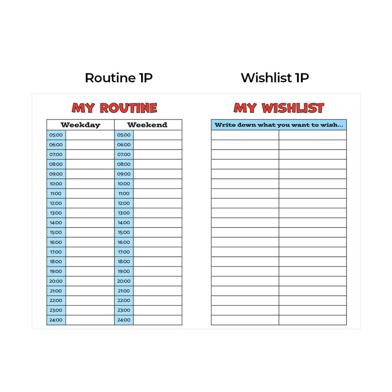 Routine, Wishlist - 2024 My Buddy B6 Dated Weekly Diary Planner