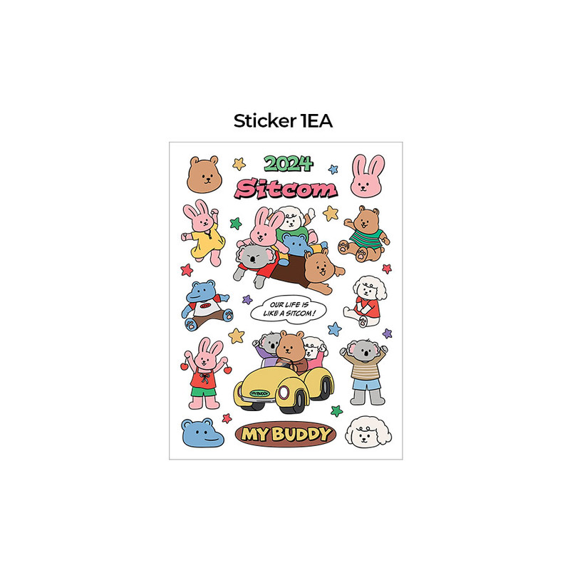 Sticker - 2024 My Buddy B6 Dated Weekly Diary Planner