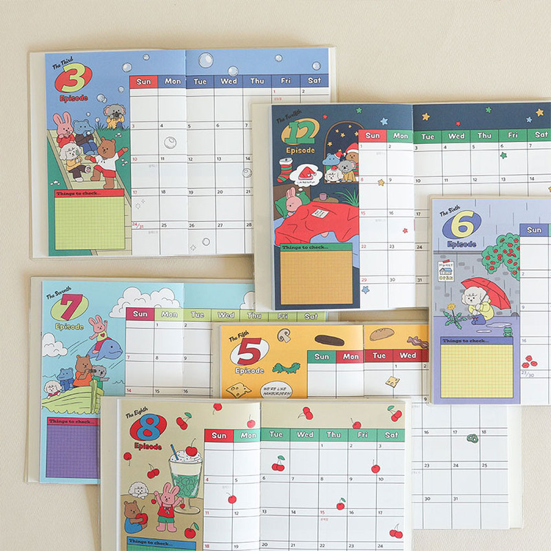 Monthly plan - 2024 My Buddy B6 Dated Weekly Diary Planner