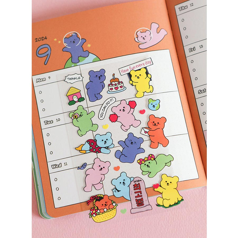 Weekly plan - 2024 Jelly Bear Dated Weekly Diary Planner