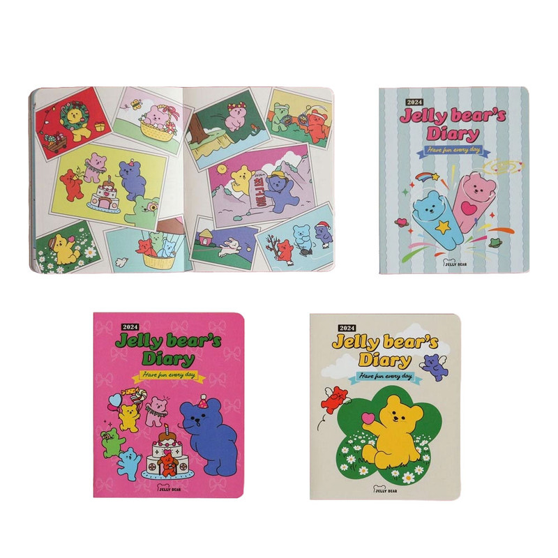 2024 Jelly Bear Dated Weekly Diary Planner