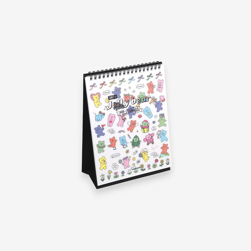 2024 Jelly bear Monthly Standing Flip Desk Calendar