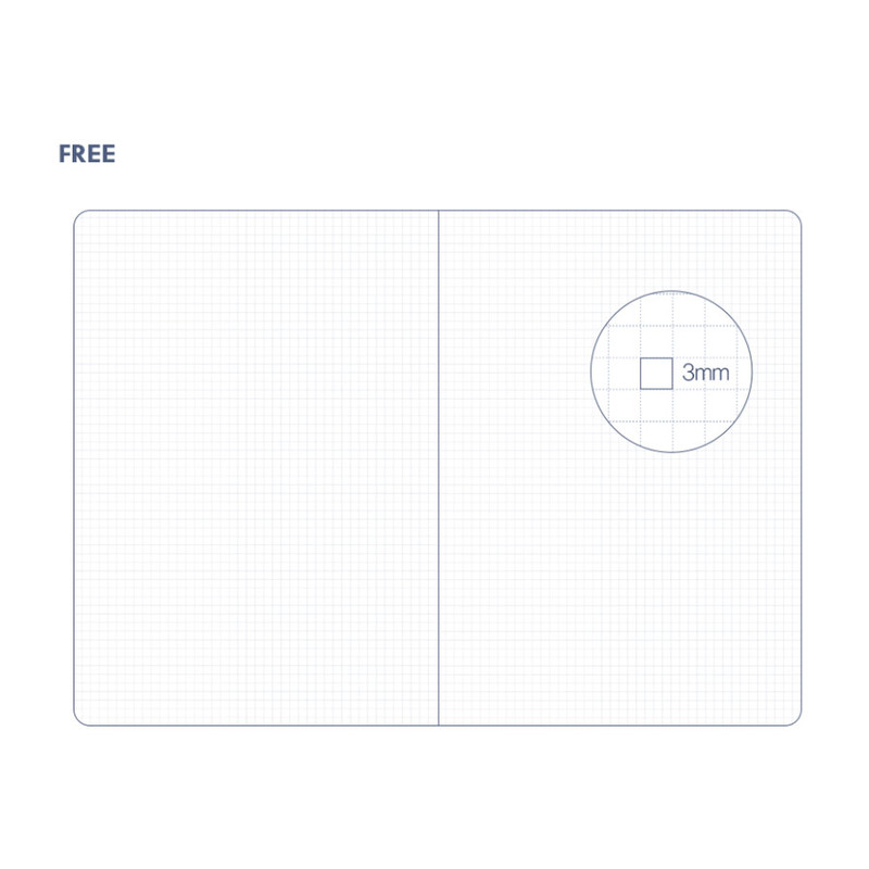 Grid note - 2024 A Piece of Basic B6 Dated Weekly Diary Planner Grid note - 2024 A Piece of Basic B6 Dated Weekly Diary Planner