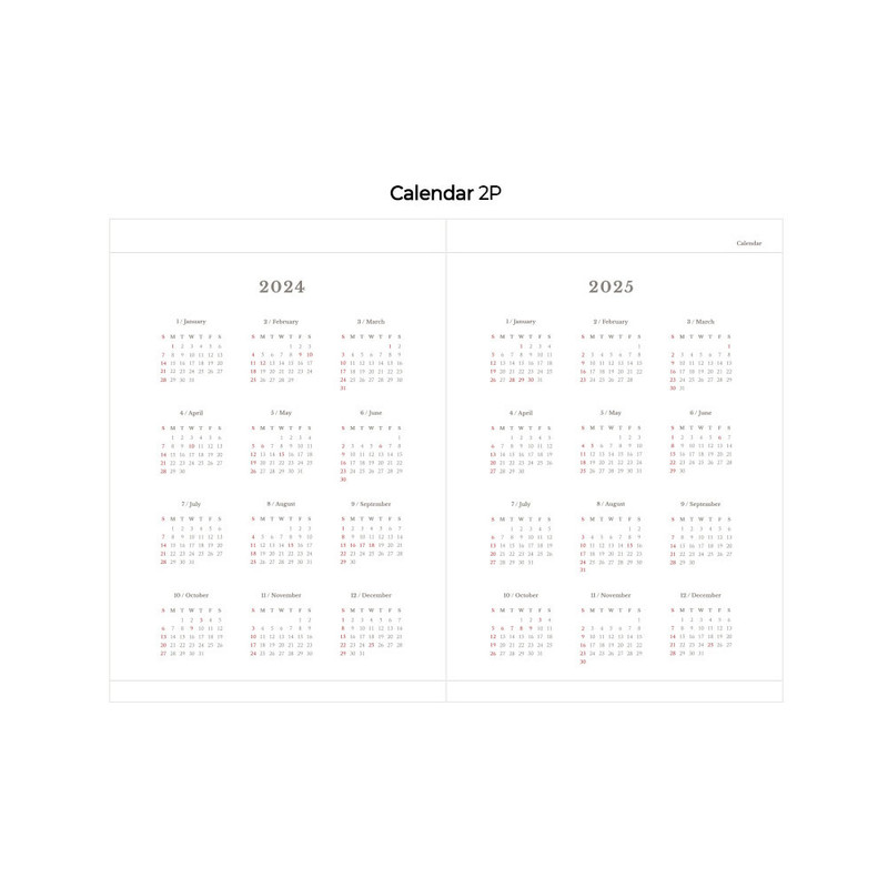 Calendar - 2024 Keep The Memory B6 Dated Weekly Planner