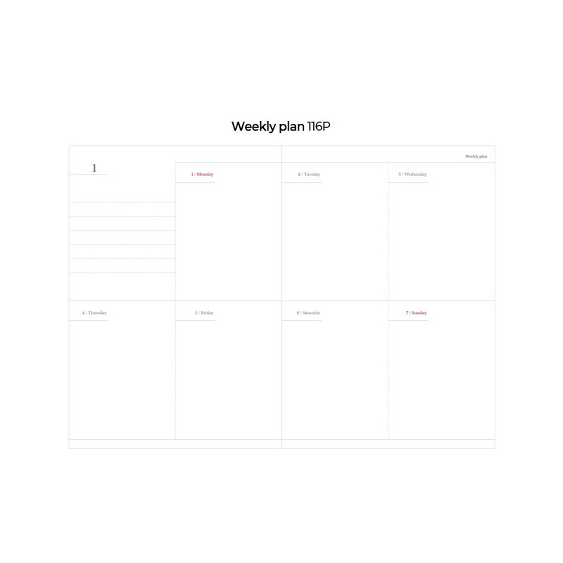 Weekly plan - 2024 Keep The Memory B6 Dated Weekly Planner