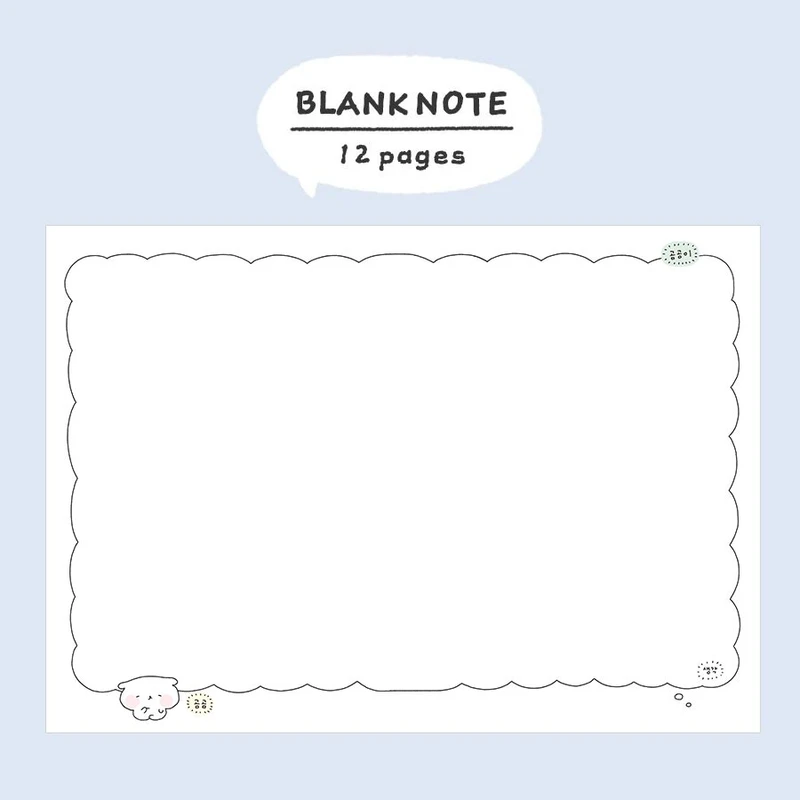 Blank note - 2024 Blah Blah B6 Dated Weekly Diary