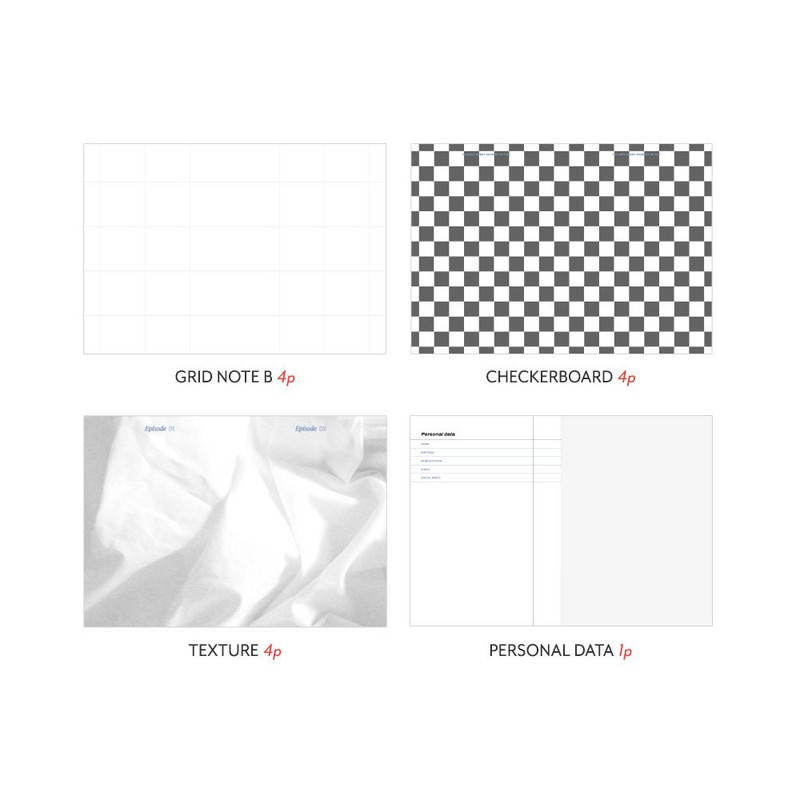 Planner sections - 2024 Moodscape Dated Weekly Diary Planner