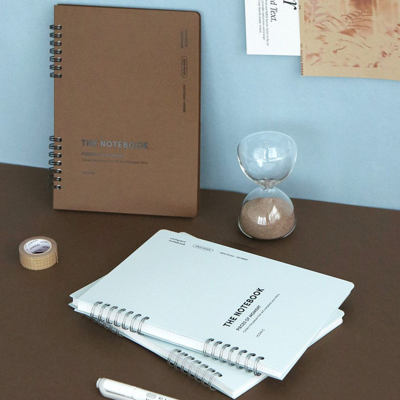 Compact A5 Twin Wire Grid Notebook