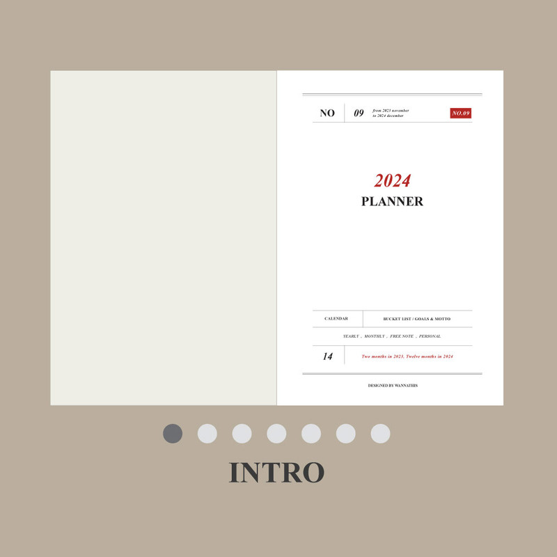 Intro -  2024 The Classic B5 Dated Monthly Planner