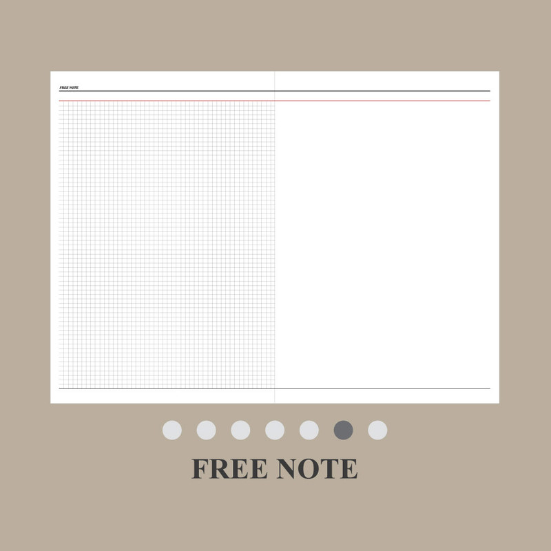 Free note -  2024 The Classic B5 Dated Monthly Planner