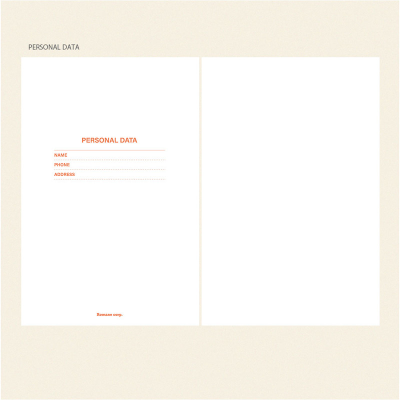 Personal data - 2024 365 Desk Hardcover Dated Weekly Diary