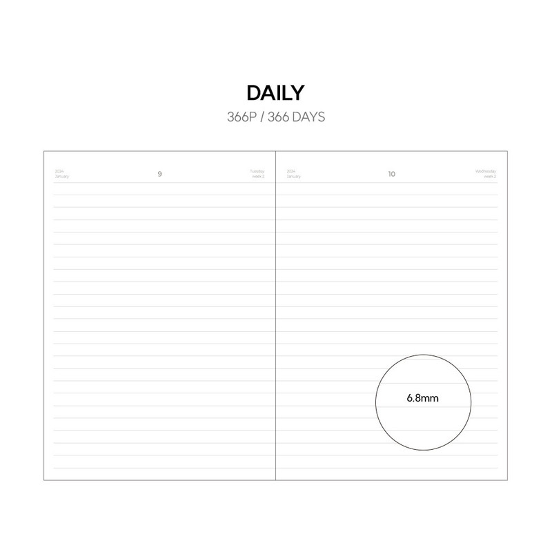Daily plan - 2024 Matte Hardcover Dated Daily Diary Journal Daily plan - 2024 Matte Hardcover Dated Daily Diary Journal
