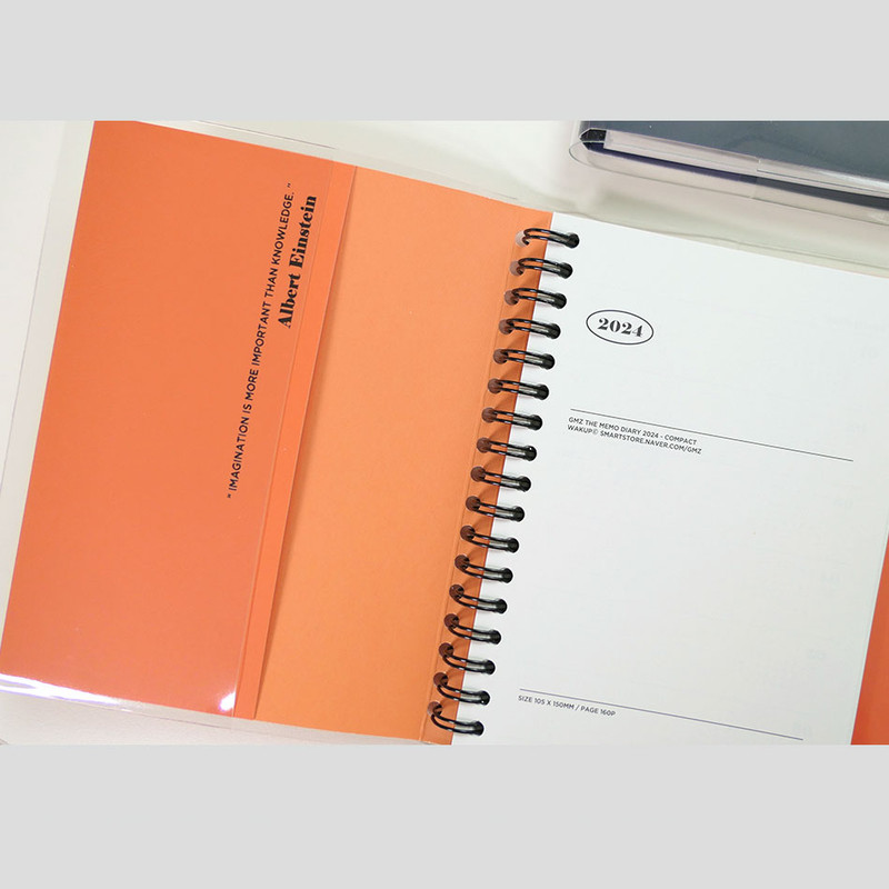 Additional storage room - 2024 The Memo Life A6 Spiral Daily Diary Planner Additional storage room - 2024 The Memo Life A6 Spiral Daily Diary Planner