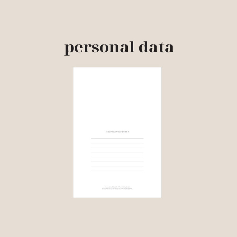 Personal data - 2024 On A Day Hardcover B6 Dated Weekly Planner