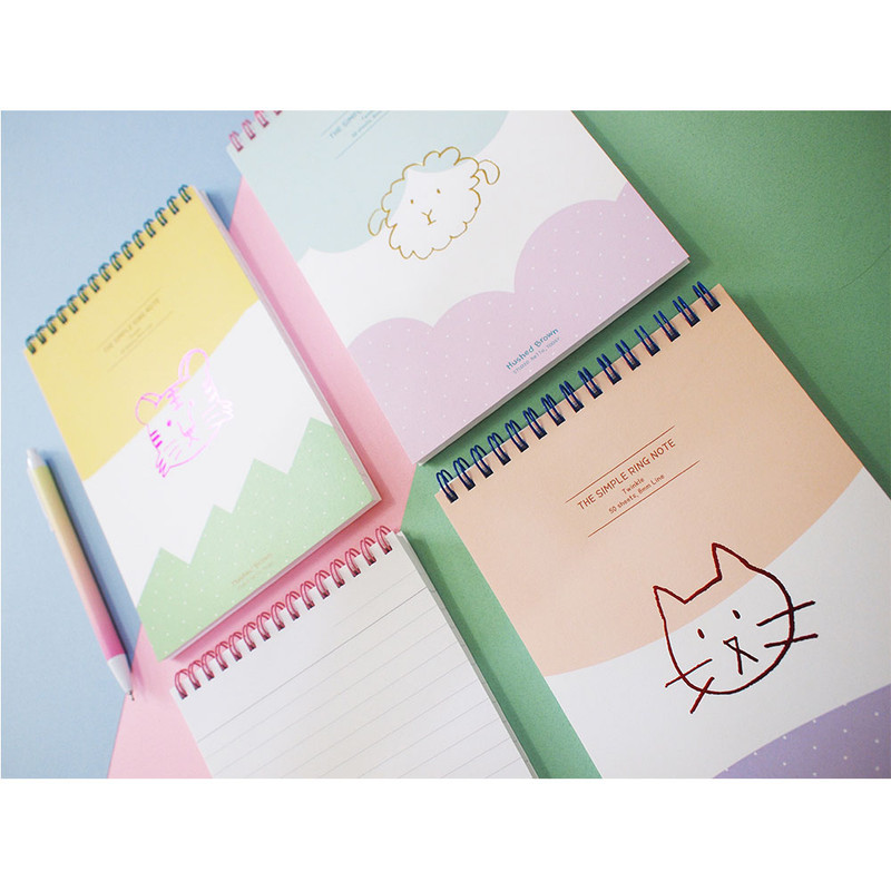 Hushed Brown Twinkle Face B6 Spiral Lined Notepad