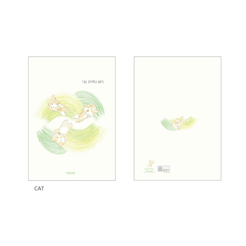 Cat - Hushed Brown The Simple A5 Lined Notebook (Draw) Cat - Hushed Brown The Simple A5 Lined Notebook (Draw)