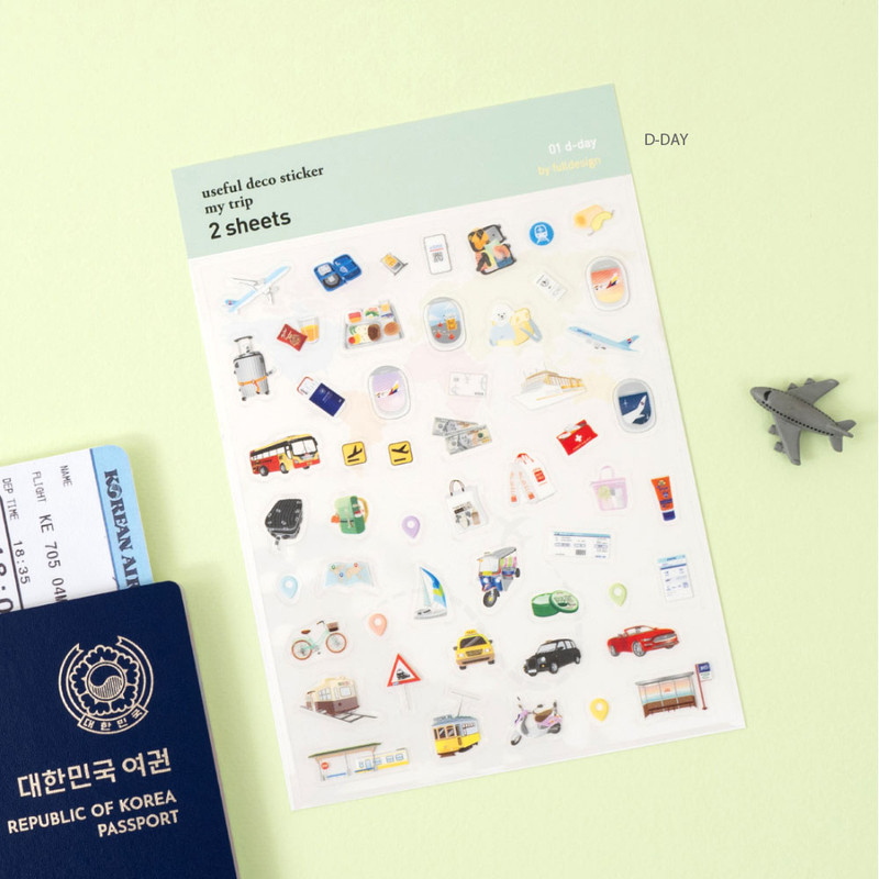 D-Day - My Trip Useful Clear Sticker Sheets
