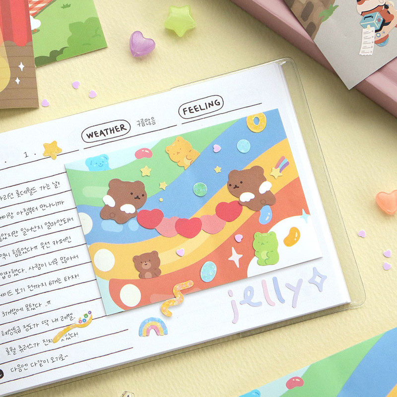 Daily Life Background Paper Sticker Pack 50 Sheets