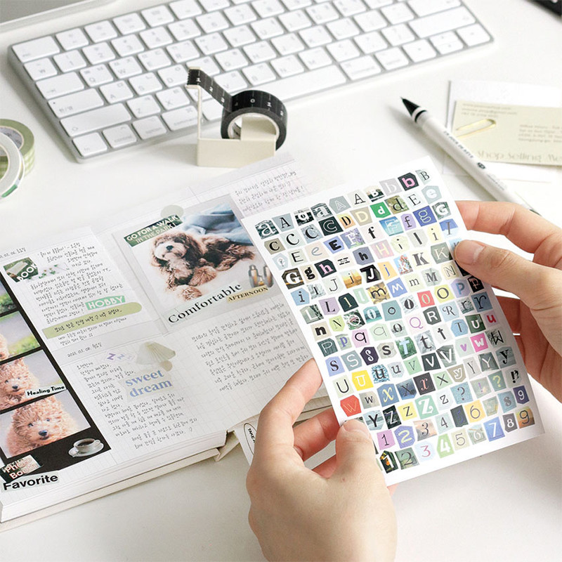 Usage example - Magazine Collage Removable Sticker Pack