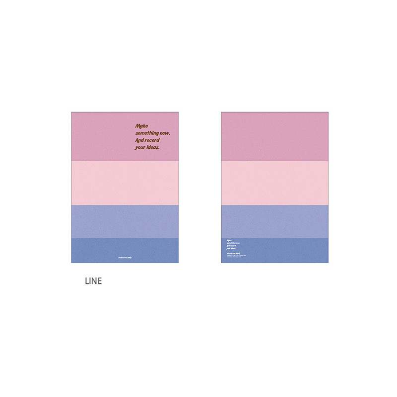 Line - Make Something New A5 Twin Wire Plain Notebook