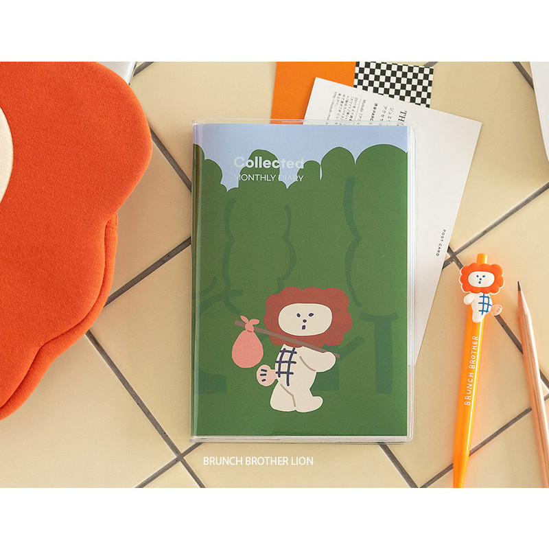Brunch brother lion - Collected 12 Month Undated Monthly Diary Planner Brunch brother lion - Collected 12 Month Undated Monthly Diary Planner