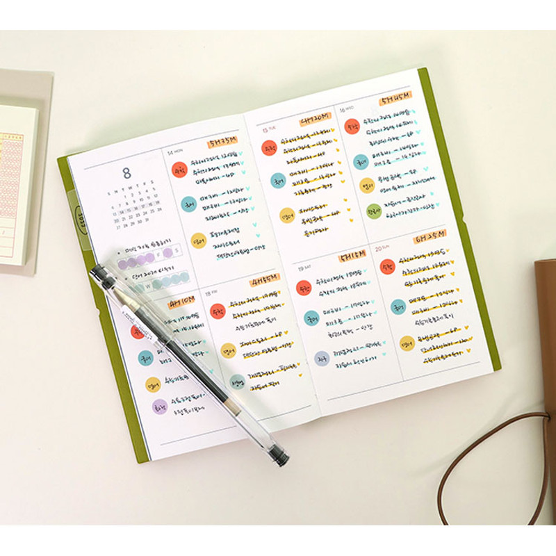 Weekly - 2024 Daily Log Small Dated Weekly Diary Planner